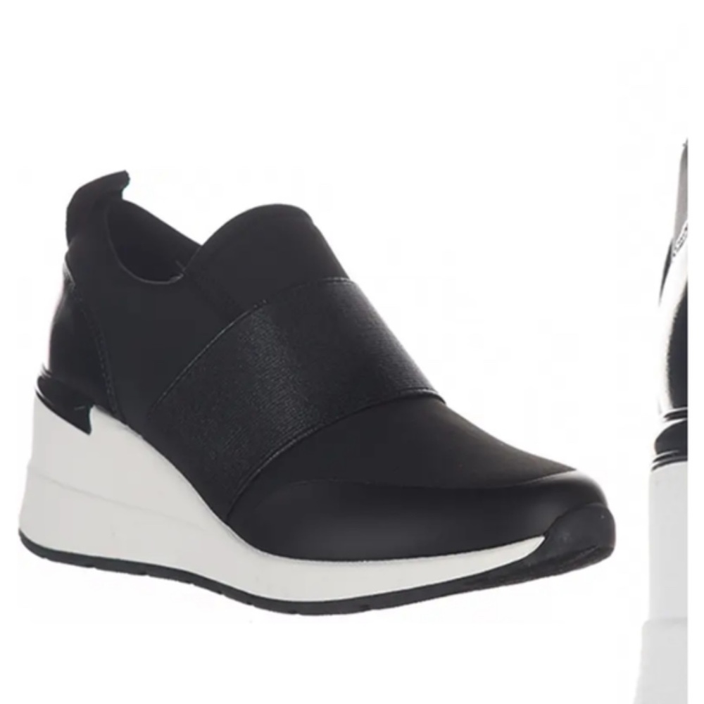 ALDO Allie Womens Black Wedge Sneaker Size 7.5